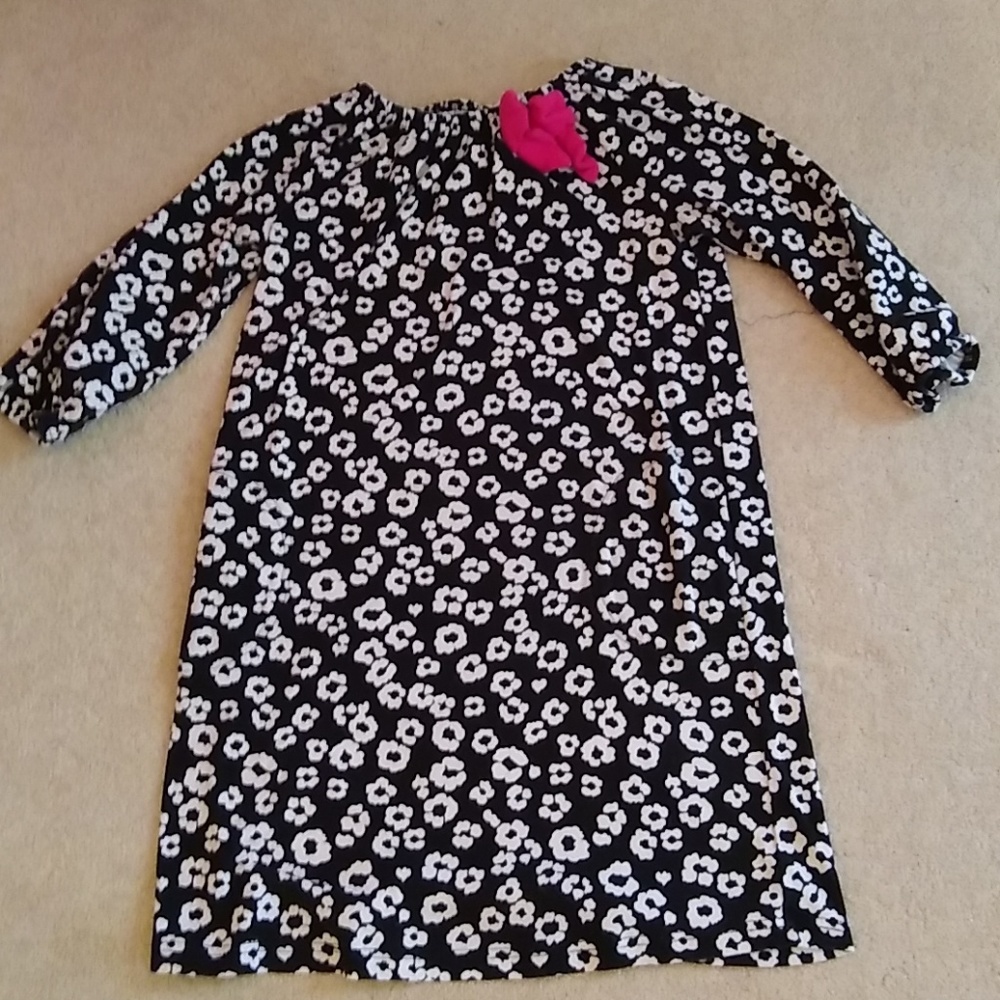 Black and white lepard print dress